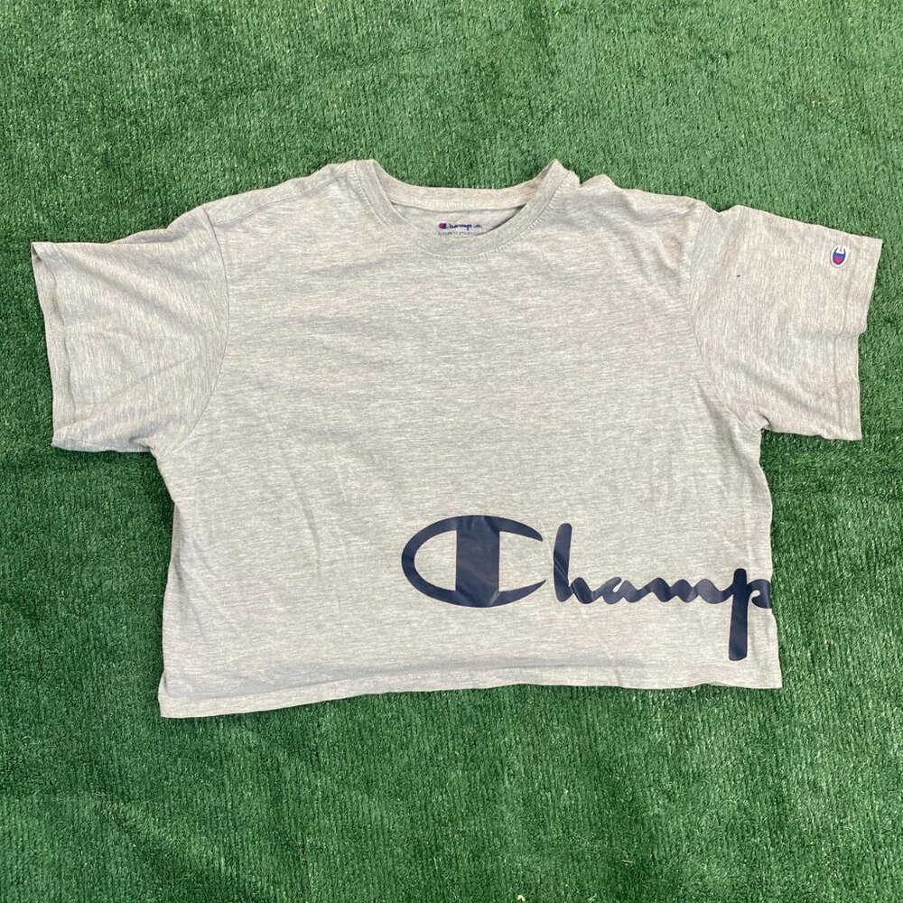 Vintage Y2K Champion Logo Crop Top